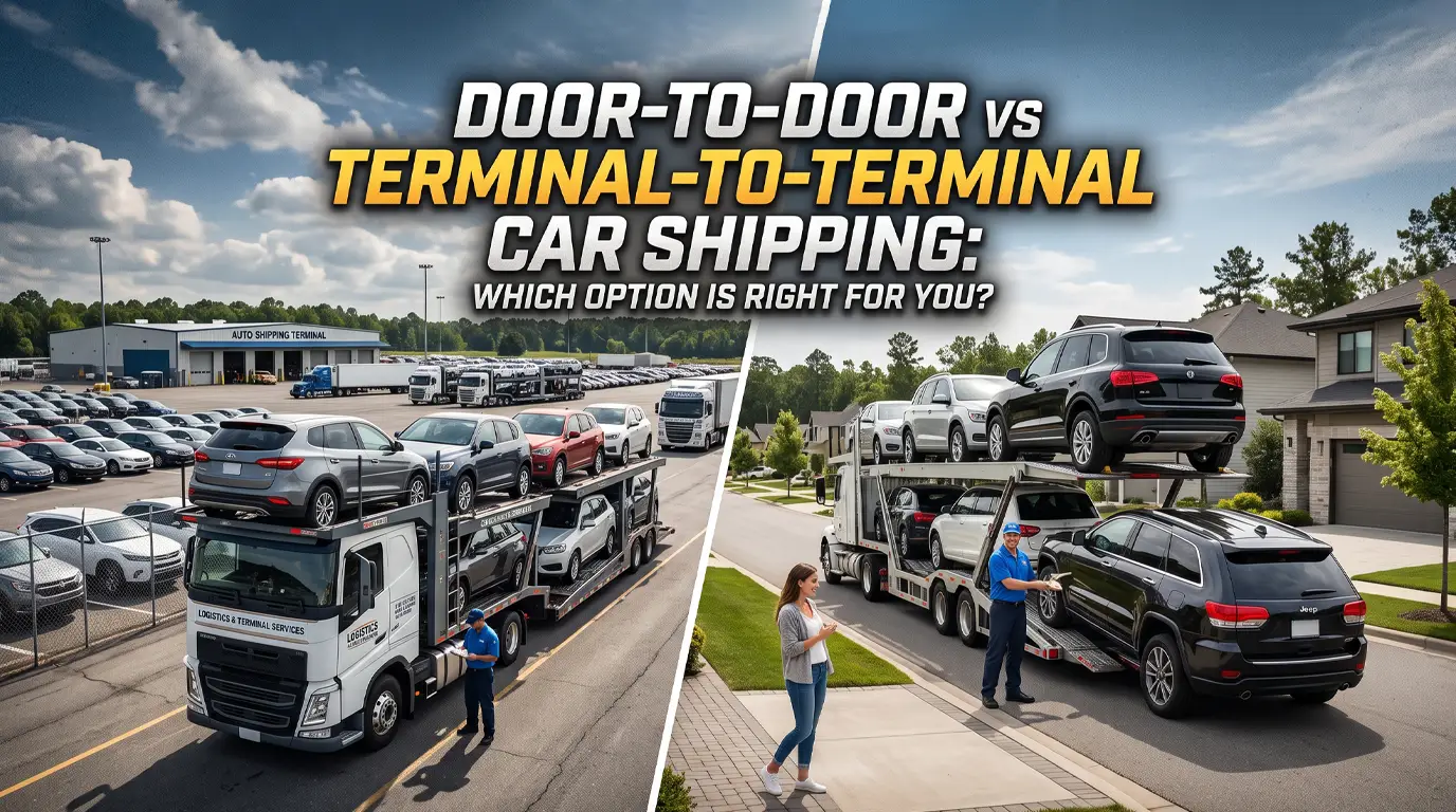 door-to-door-vs-terminal-to-terminal-car-shipping-poster