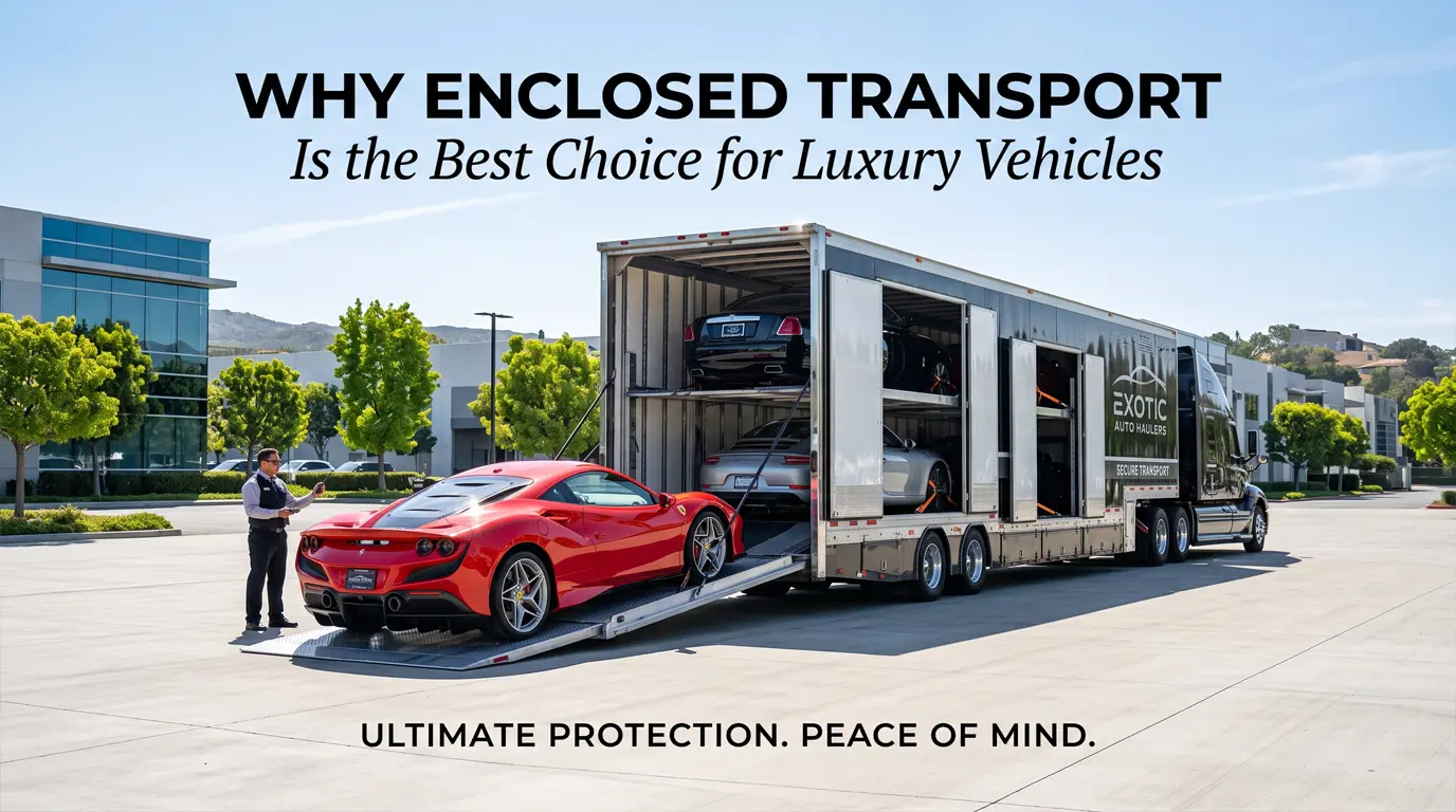 why-enclosed-transport-is-the-best-choice-for-luxury-vehicles-poster